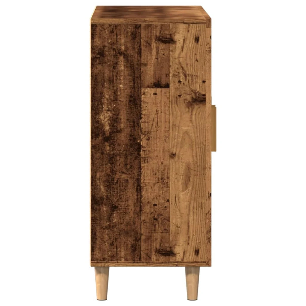 Buffet credenza cassettiera armadio mobile contenitore organizer cucina soggiorno salotto legno vecchio 90 x 34 x 80 cm legno ingegnerizzato marrone 02_0036614