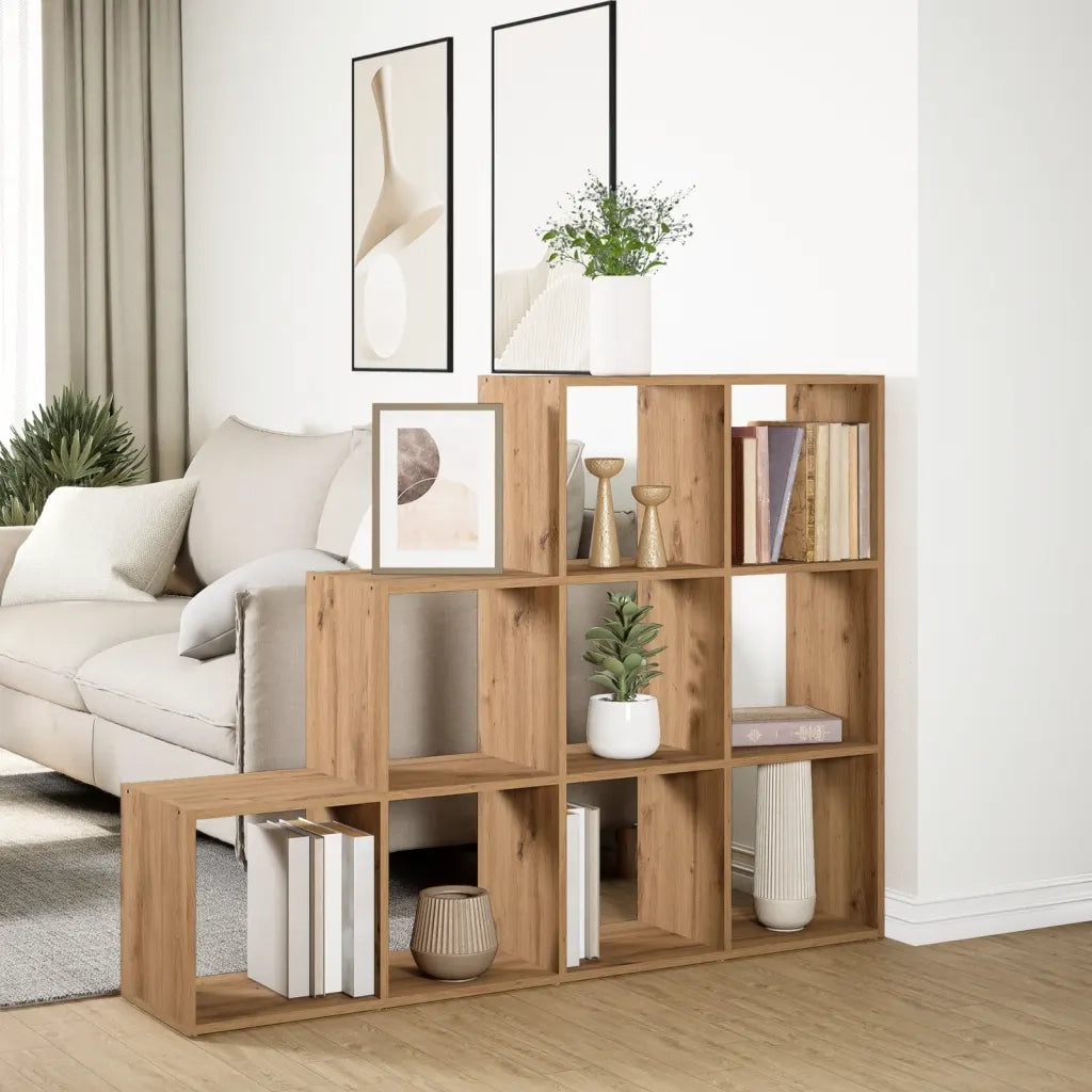 Libreria a 3 Ripiani Rovere 137,5x29x103,5 cm in Truciolato 857984