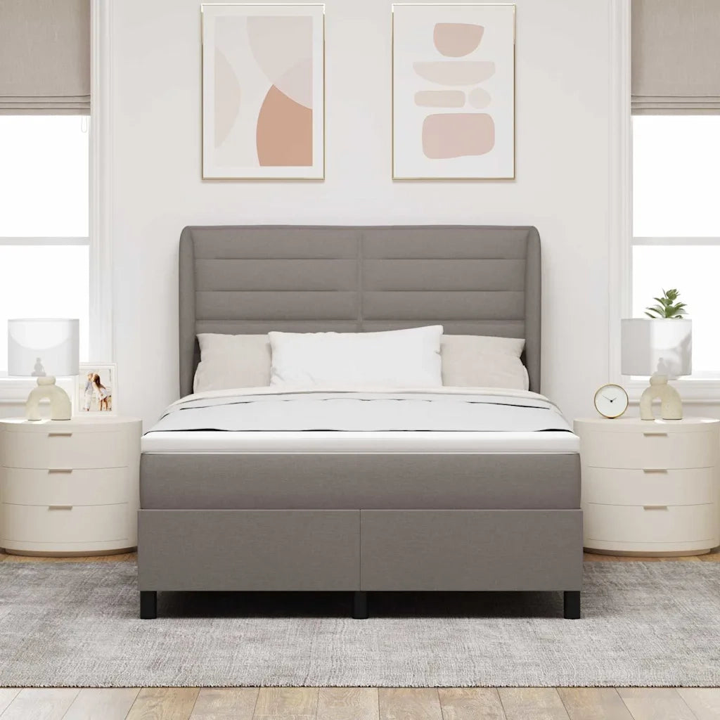 Letto a molle con materasso Talpa 140 x 190 cm Tessuto 3340498