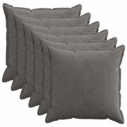 Federa 6 pz HOUTEN Grigio Scuro 55 x 55 cm corduroy 920418
