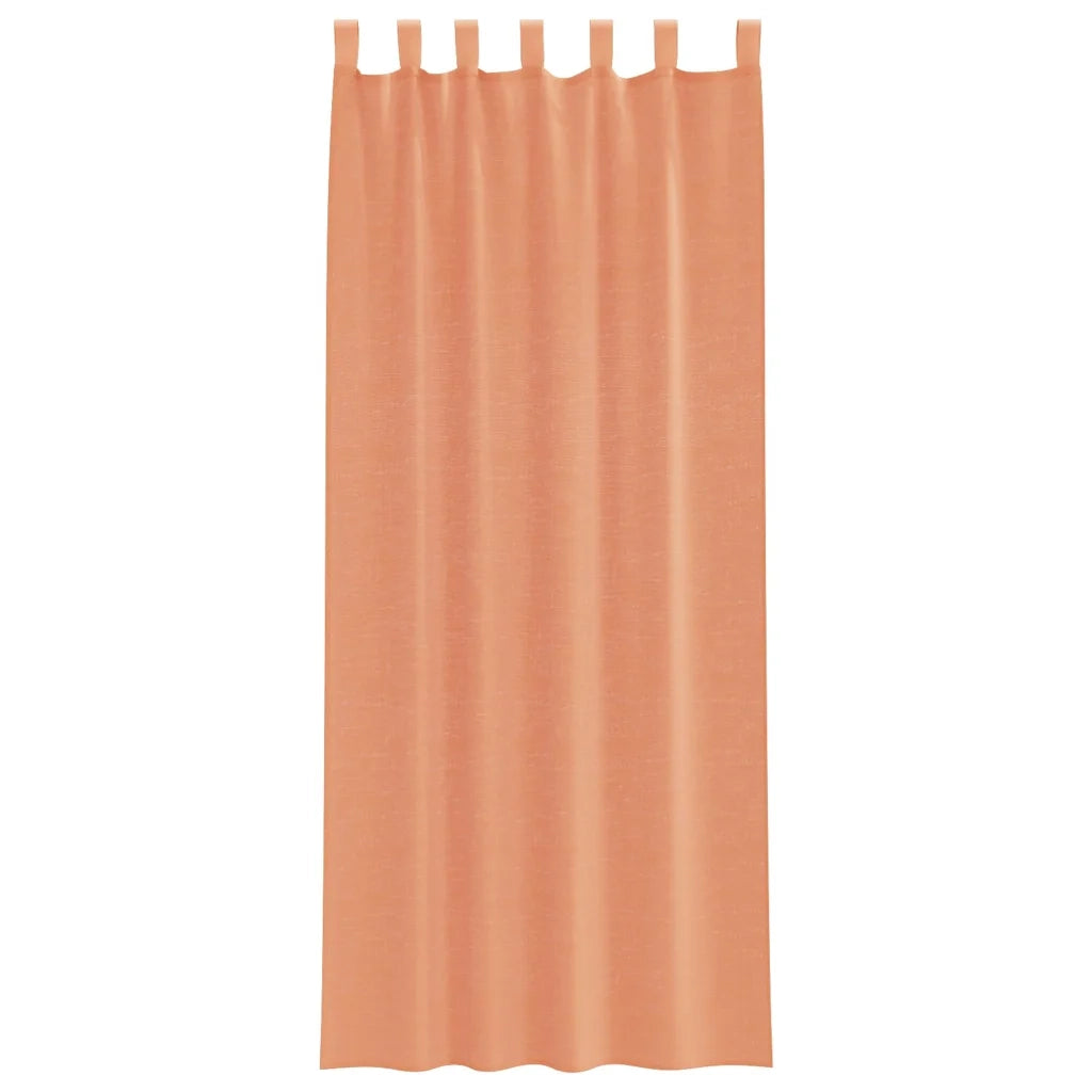 Tende in Voile con Passanti 2 pz Terracotta 140x260 cm 4102325