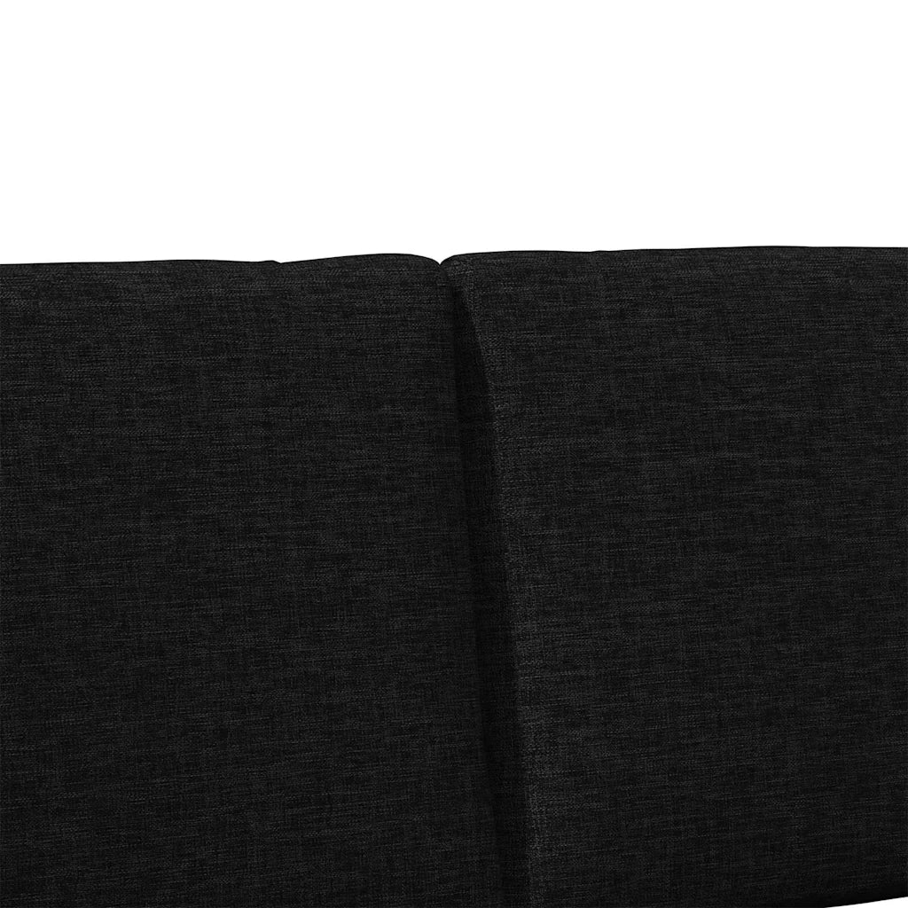 Testiera imbottita-Testiera con Cuscini-Testata Nero 150 cm Pino massello 775846