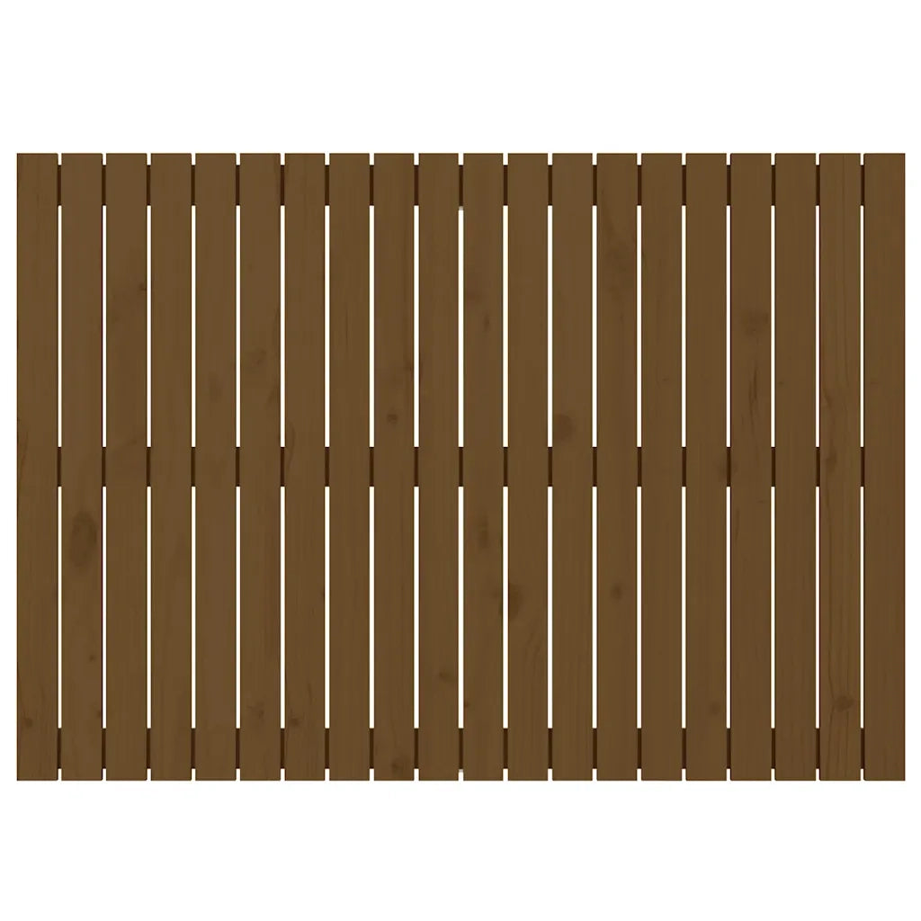 Testiera da Parete Ambra 127,5x3x90cm in Legno Massello di Pino