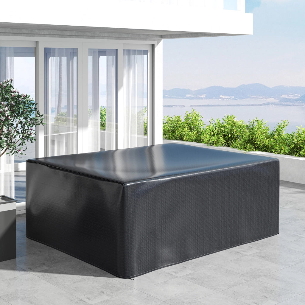 Copertura protettiva per set giardino ¨C Xylo ¨C Polietilene anti-UV 235x190x90cm nero