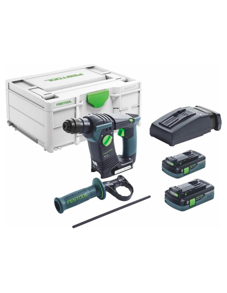 Tassellatore FESTOOL BHC 18 HPC I-Plus (2 x 4,0 Ah + TCL6 + Systainer SYS3 M 187)