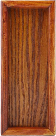 Dienblad in legno massello per cibi - Formato rettangolare - 20 * 8cm.