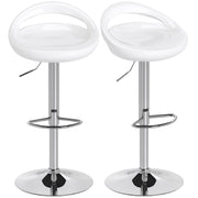 Sgabelli da bar regolabili ¨C zephmum ¨C 2 pezzi bianco 46x41x76-96cm