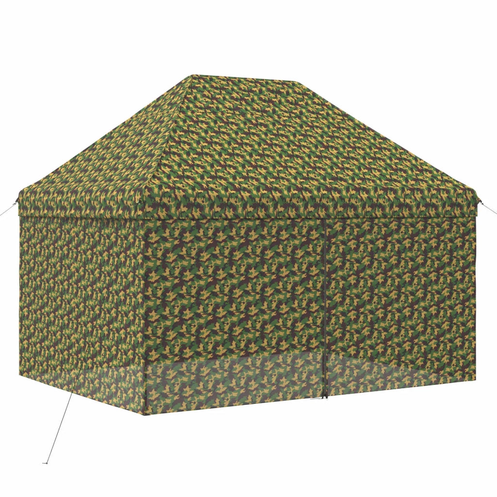 Tendone con 4 Pareti Laterali 3 x 4 m Camouflage Militare 42036826