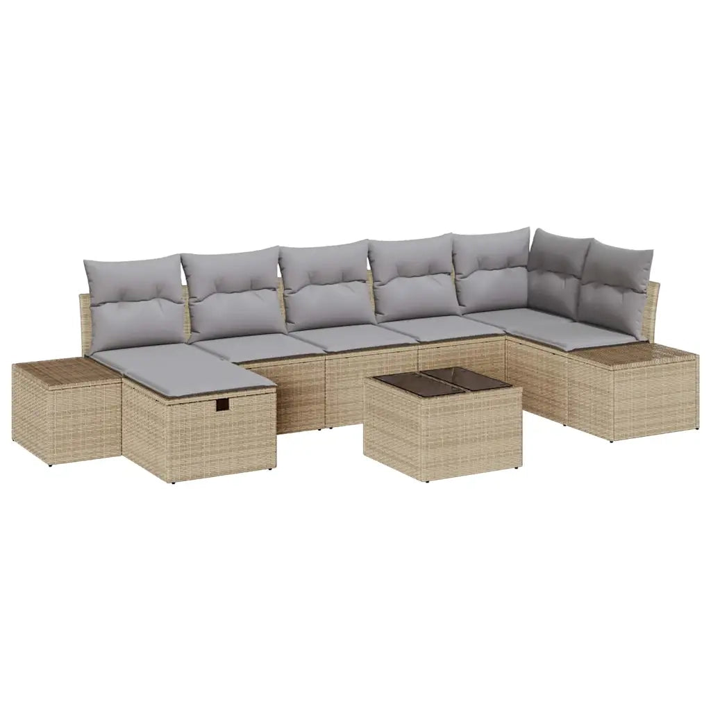 Set di divani con cuscino 7 pcs polyrattan 3360741