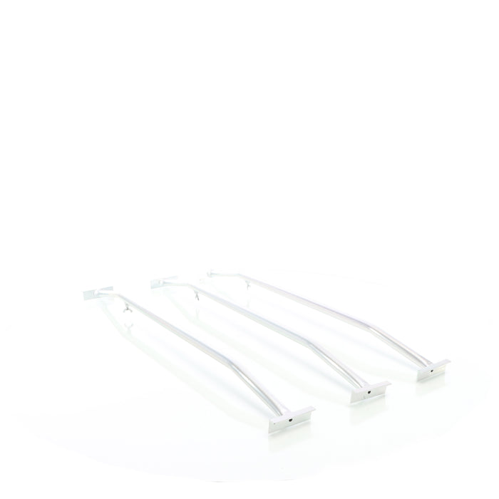 Staffe telo per rimorchi leggeri e carrelli appendice, 3 barre allungabili 100-145cm, in alluminio