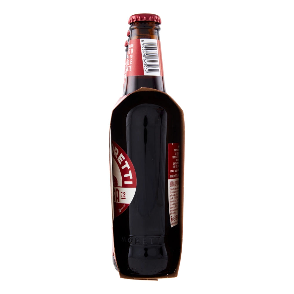 Birra moretti la rossa tre malti confezione da 24 bottiglie da 33 cl