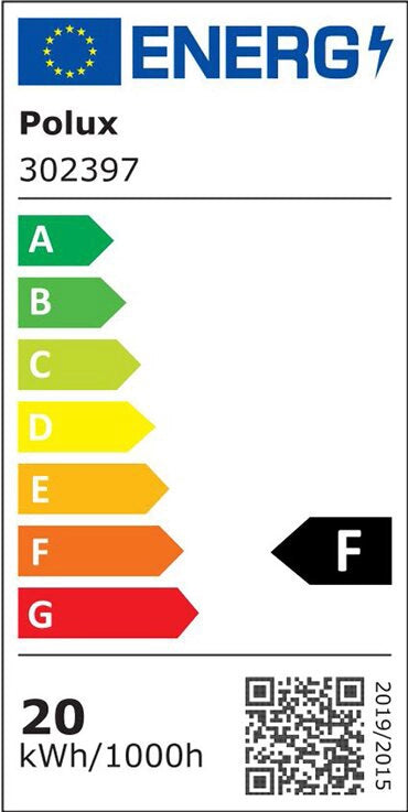 Faro LED-SMD 20W 6500K 120° IP65 nero esterni Polux