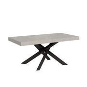 Tavolo allungabile 180/440x90 cm Volantis Premium cashmere gambe antracite