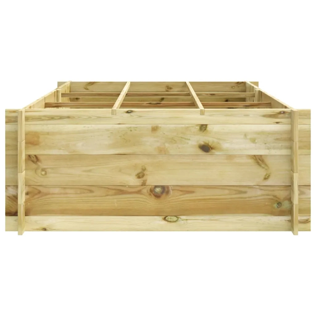 Letto Rialzato 150x100x40 cm in Legno Impregnato 41915