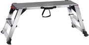 Bancoposta in Alluminio - Sedia di Lavoro - Ripiegabile - 100x30x48cm - 200kg - Argento