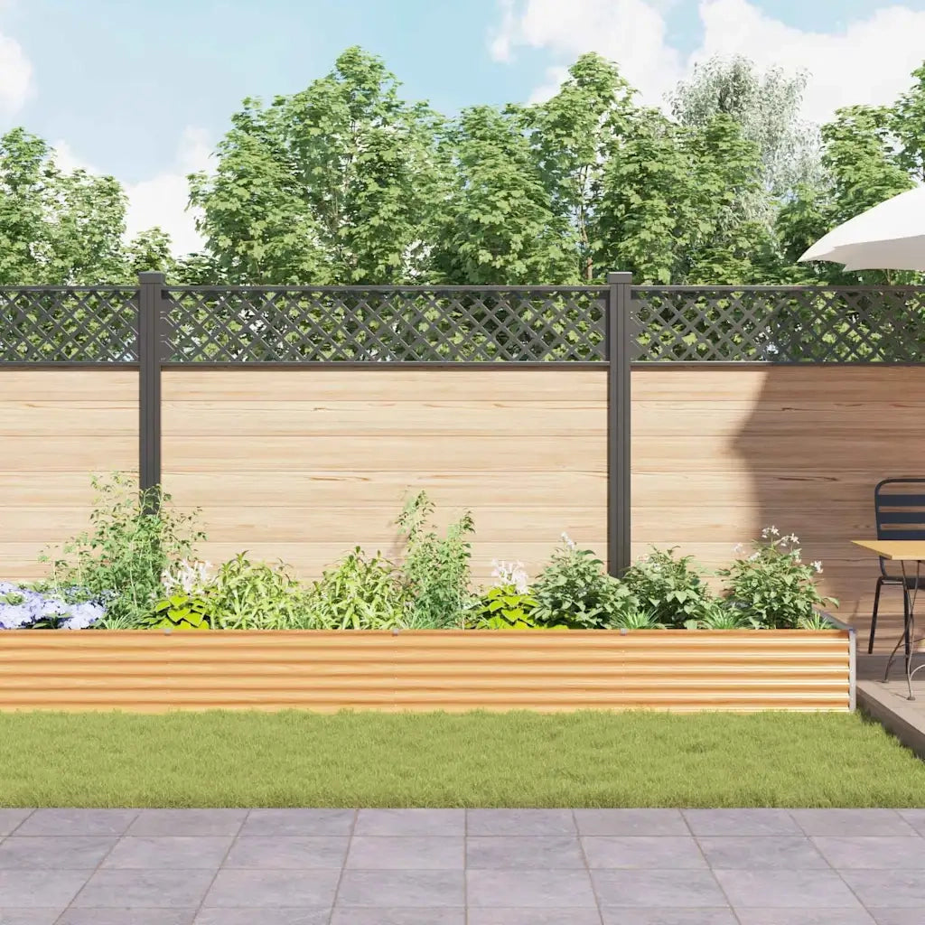 Letto rialzato da giardino 775 x 100 x 36 cm Acciaio zincato 42017364