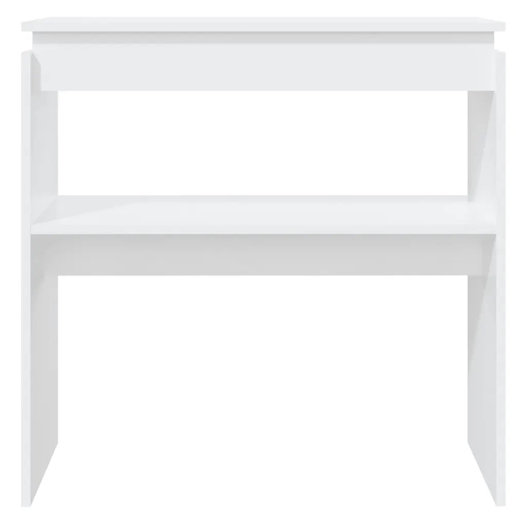 Tavolino Consolle | Tavolo d'Ingresso Bianco 80x30x80 cm in Legno Multistrato