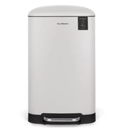 Les Collectors Pattumiera da cucina 40L, in acciaio inox, bianca
