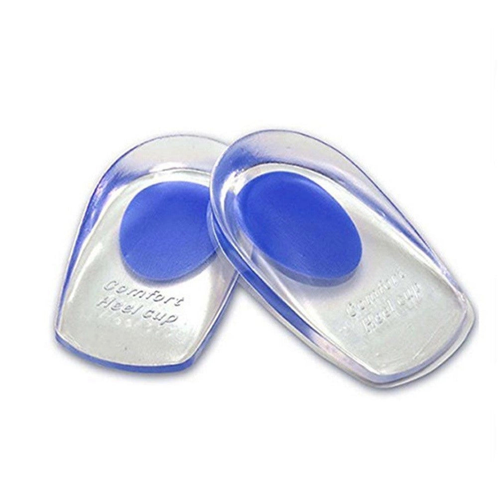 Trade Shop - 2 Solette Plantare Tallone Silicone Invisibile Alzatacco Altezza Scarpe -