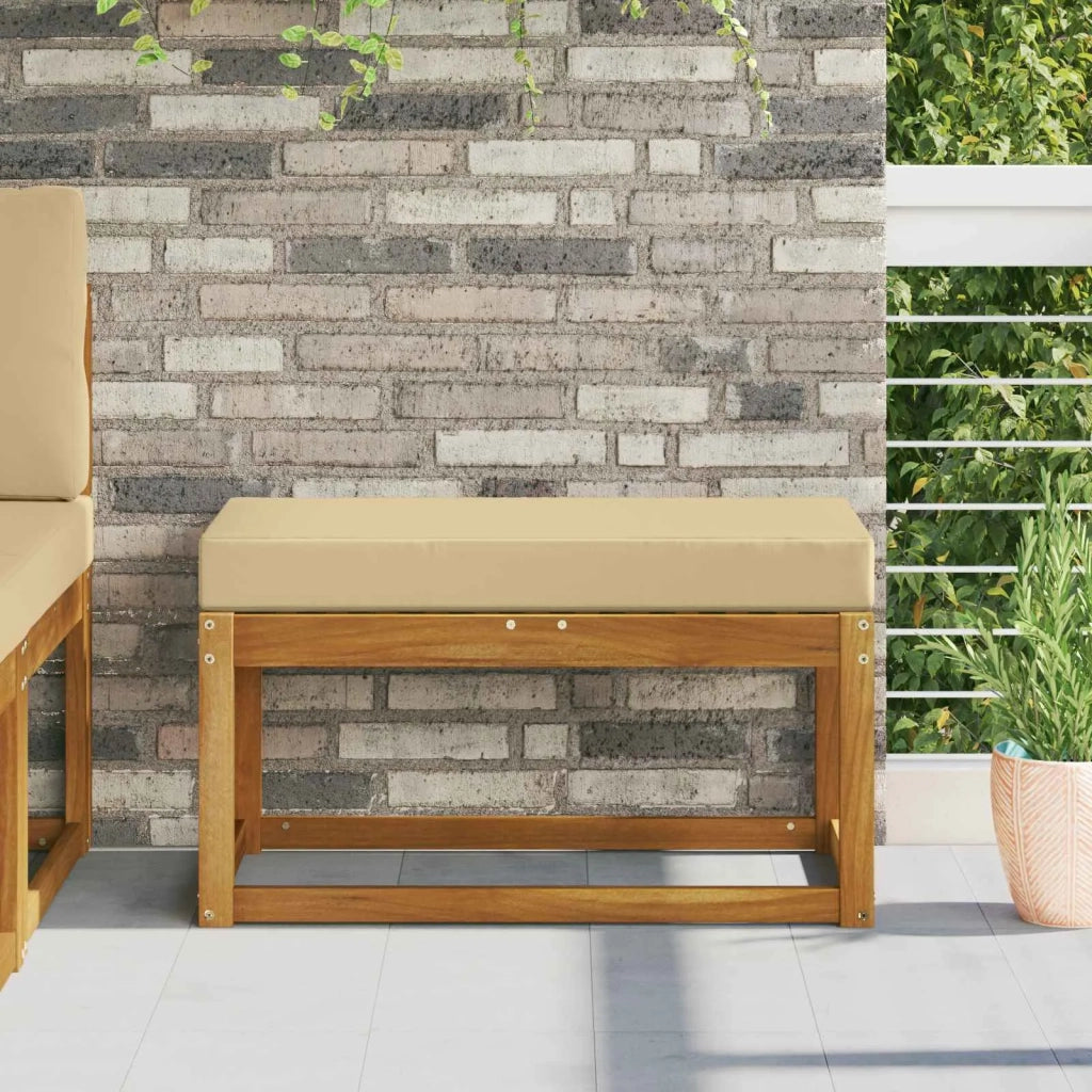 Cuscino da Sedia Esterno Beige 80 x 40 x 8 cm 100% Poliestere 900951