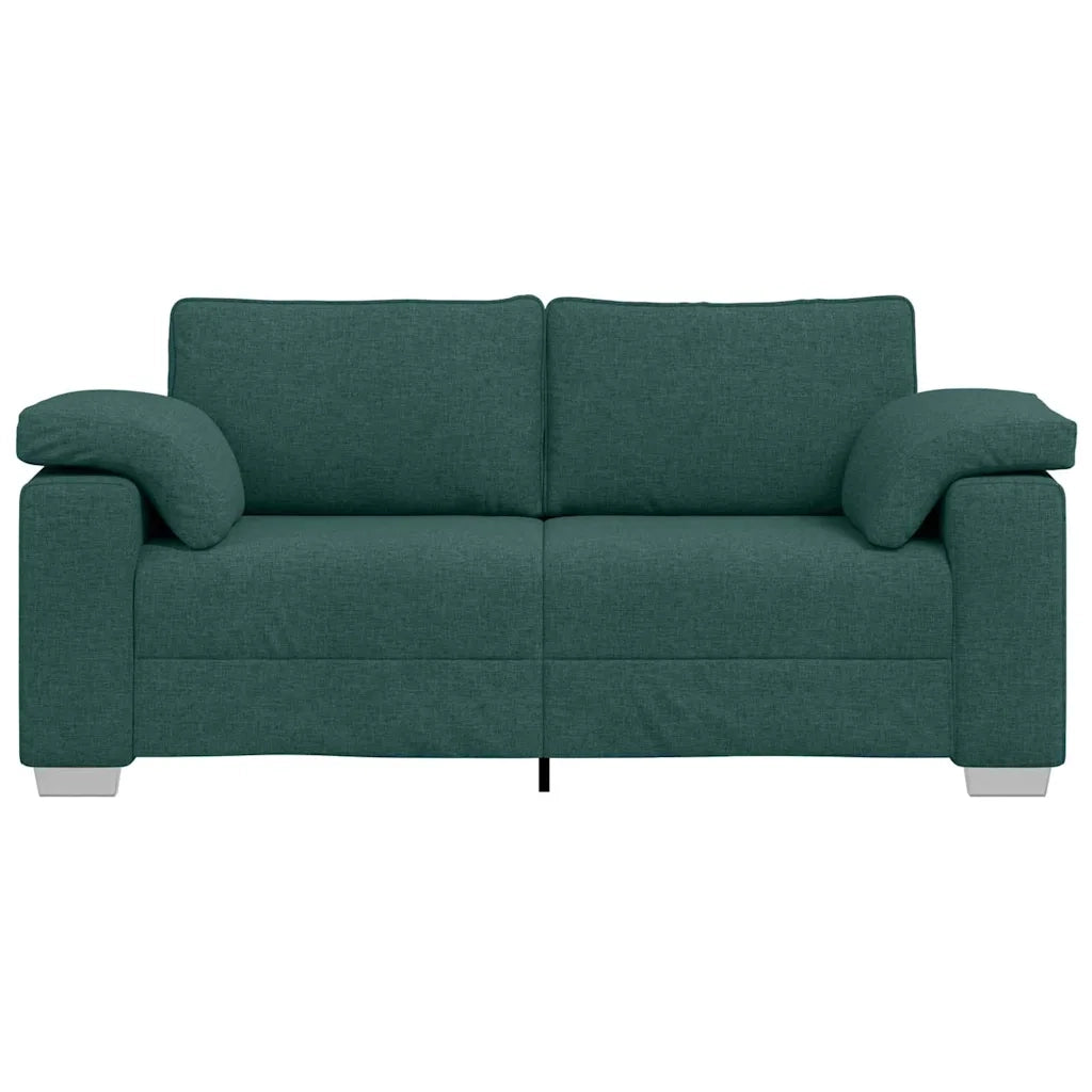 Divano a due posti Verde Scuro 180 cm Tessuto 4105232