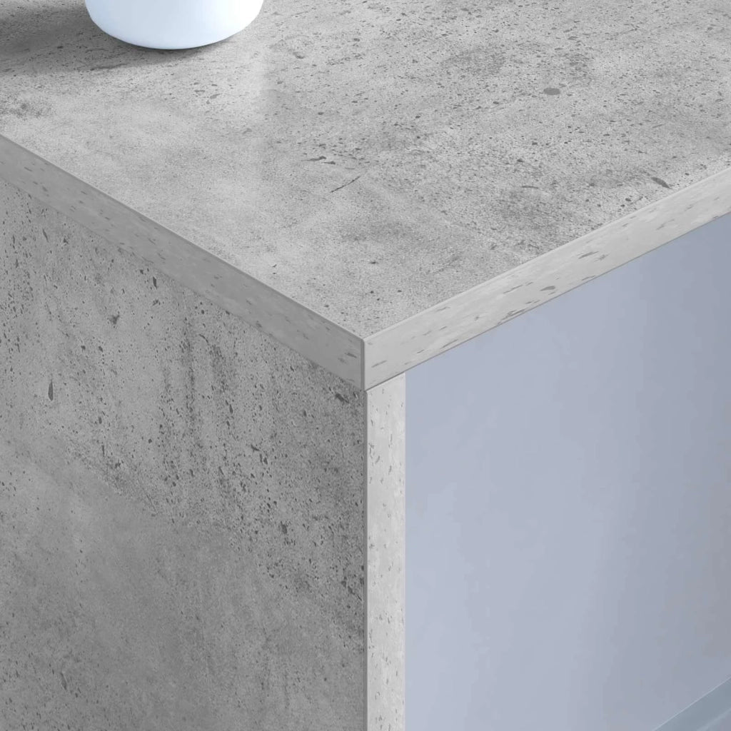 Scrivania a parete Grigio cemento 100 x 45 x 30 cm 891403