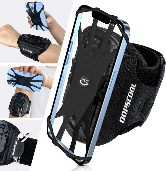 Bracciale sportivo - supporto per telefono cellulare - per camminare in bicicletta