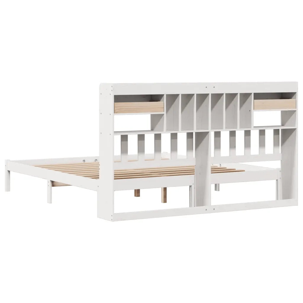 Giroletto con Libreria senza Materasso 180x200 cm in Legno Pino 3321633