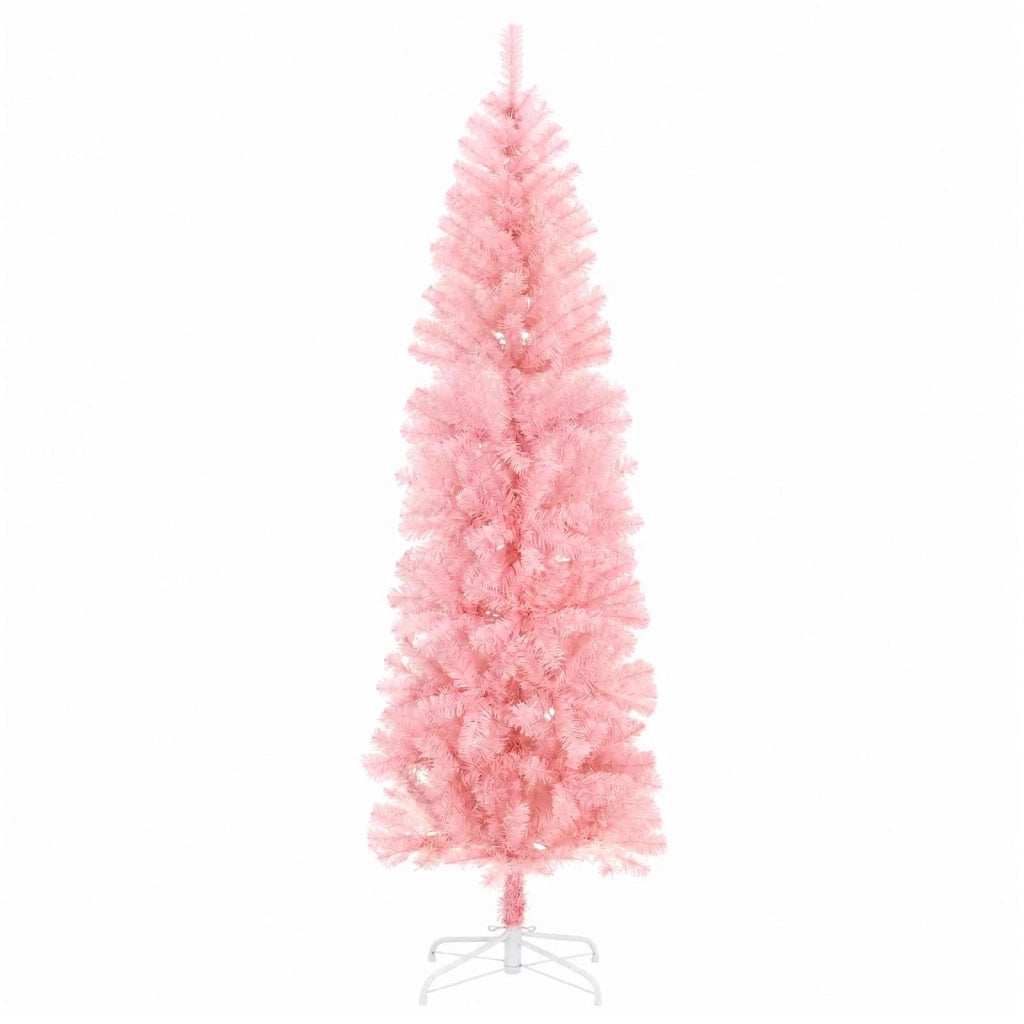 Albero di Natale Artificiale Slim con Palline 180 cm 300 LED 3461082