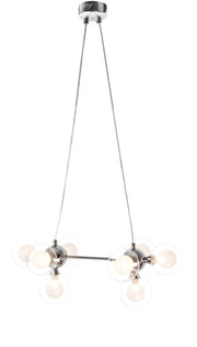 Lampada a sospensione Rabalux Briella cromata 8xG9