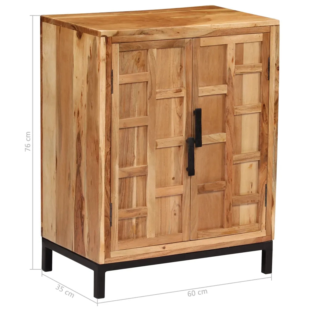 Credenza in Legno di Acacia 60x35x76 cm Marrone 246135