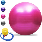 Trade Shop - Palla Da Ginnastica Fitness Yoga Con Pompa Per Pilates Esercizi Allenamento 75cm - Rosa