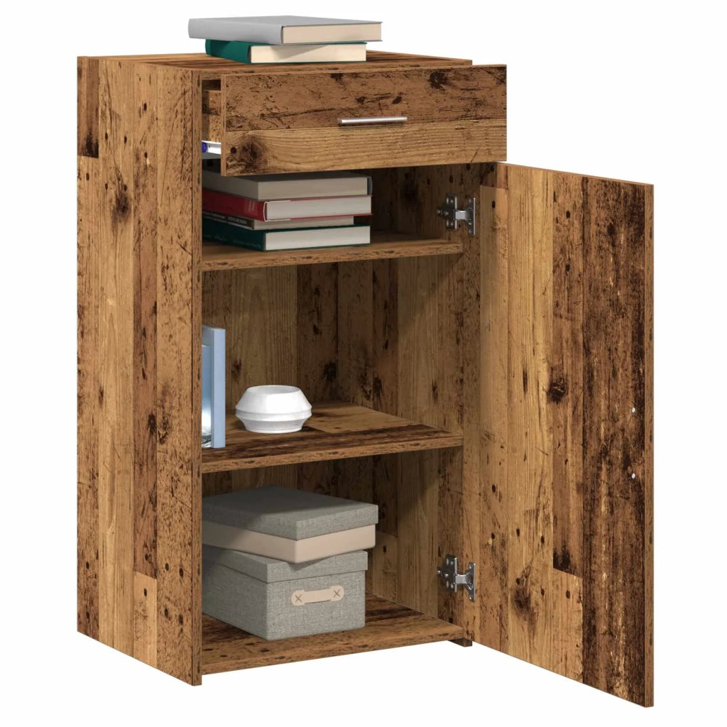 Credenza | Madia | Buffet da pranzo | Armadio da pranzo con cassetto Legno vecchio 50 x 42,5 x 93 cm