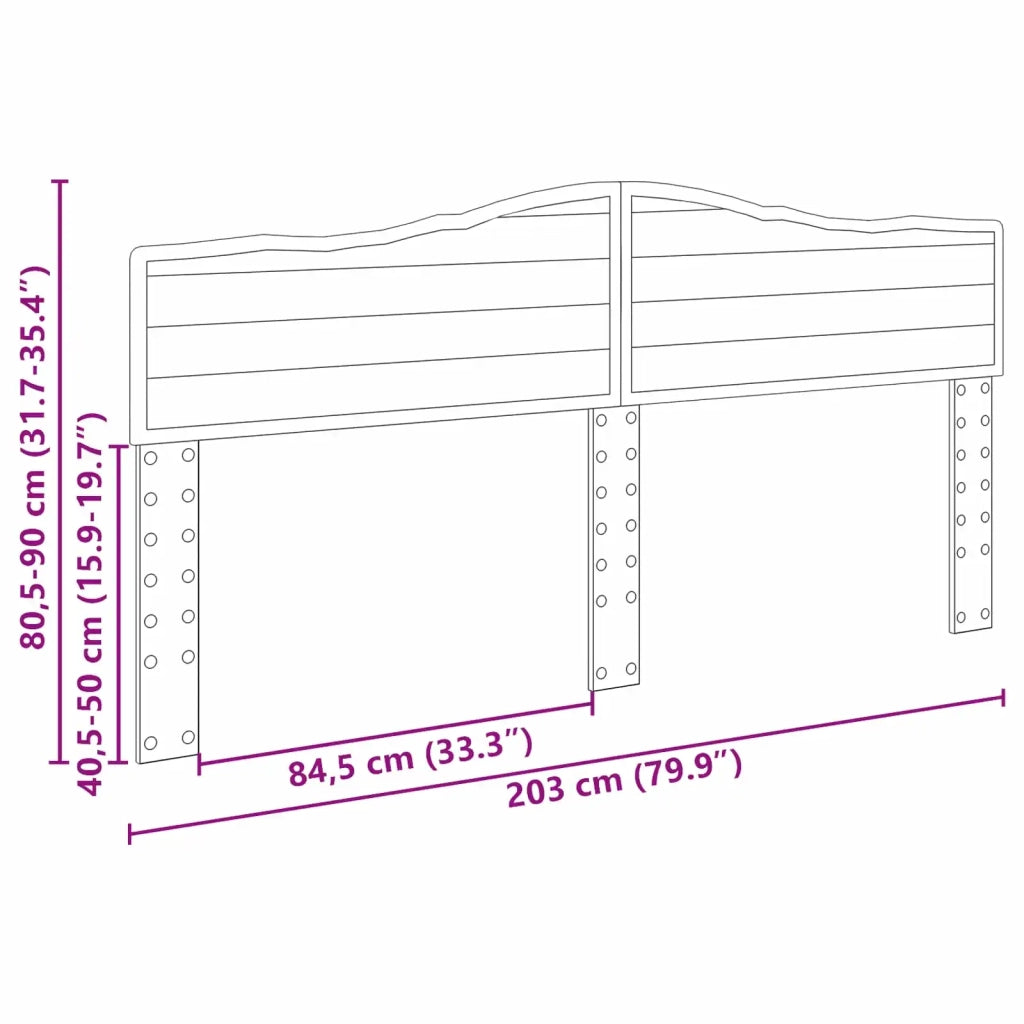 Testiera Rovere fumé Legno multistrato 888622