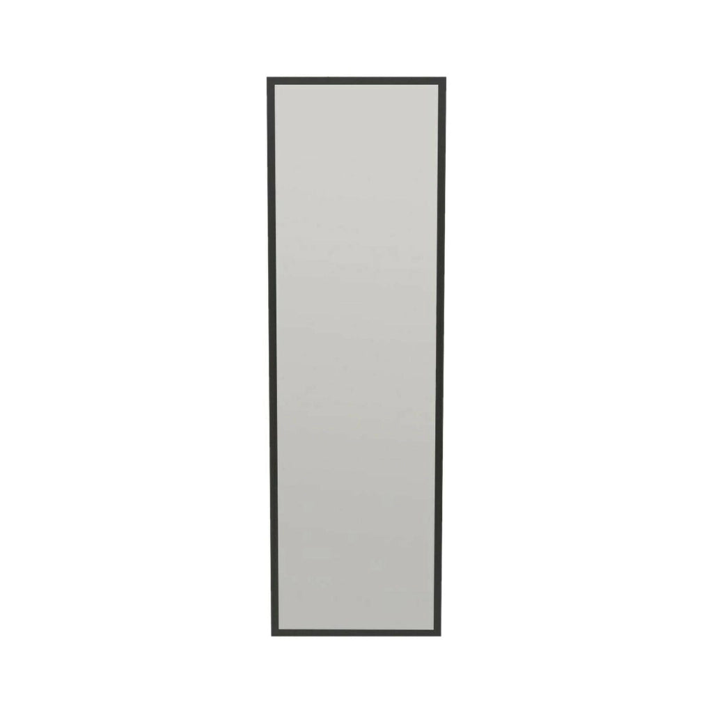 Specchio Dragone, Specchiera, Articolo d'arredo a muro, Decorazione con specchio, 50x2h160 cm, Nero