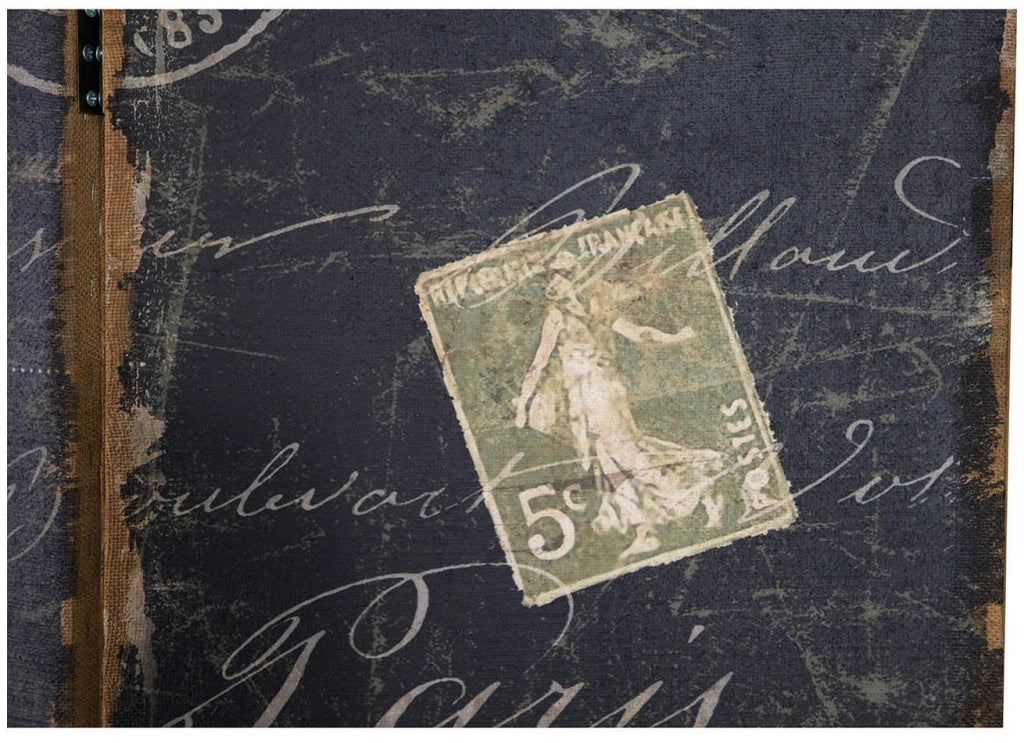 Biscottini Separé 'GALLO' con stampa monofacciale su tela in juta grezza L45xPR9xH183 cm