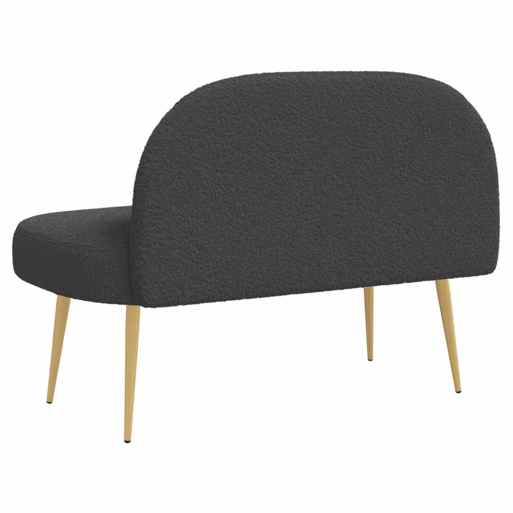 Panchina imbottita con schienale Grigio scuro 110 x 60 x 76 cm 42040773