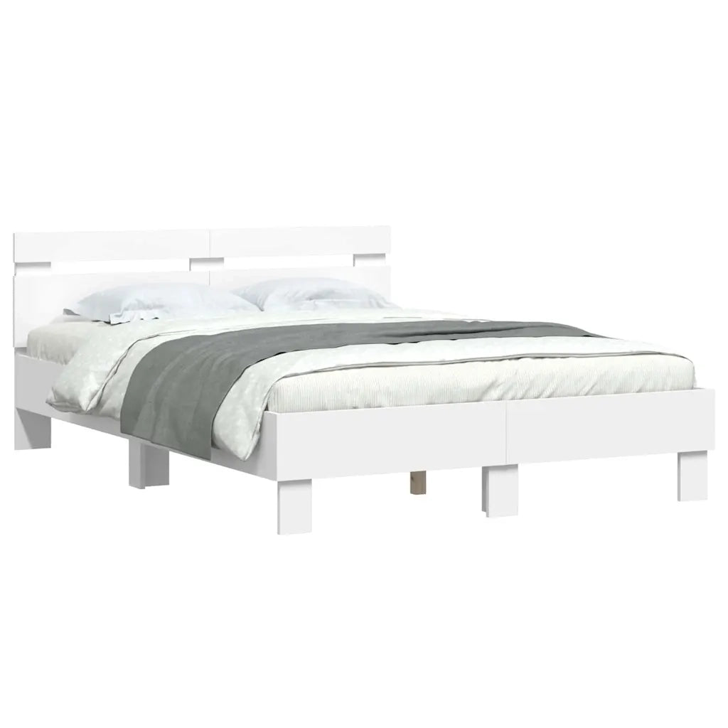 Struttura del letto Bianco 137 x 190 cm Legno multistrato 3402851