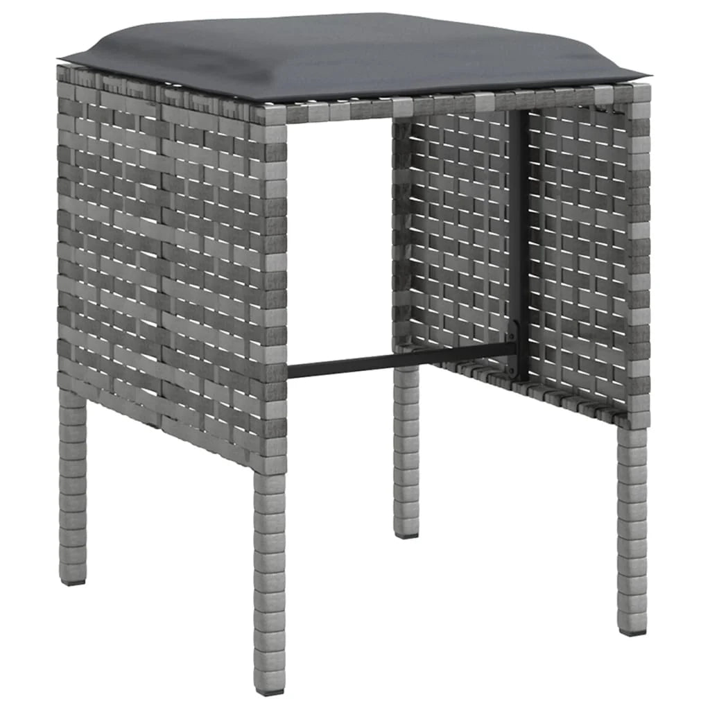 Set divano a L 5 pezzi con cuscini in vimini resinato grigio 02_0013558