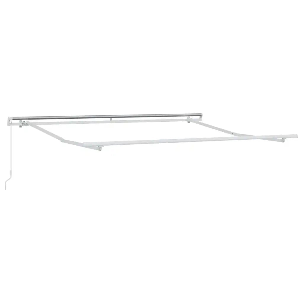 vidaXL Tenda da Sole Bianco 3,5 x 2,5 m Metallo