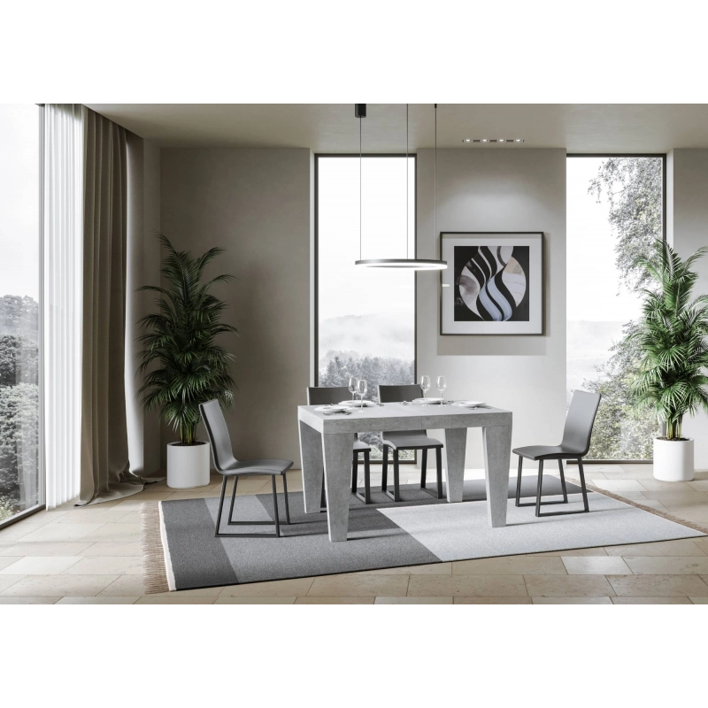Tavolo allungabile 90x140/244 cm Spimbo Premium - Cemento