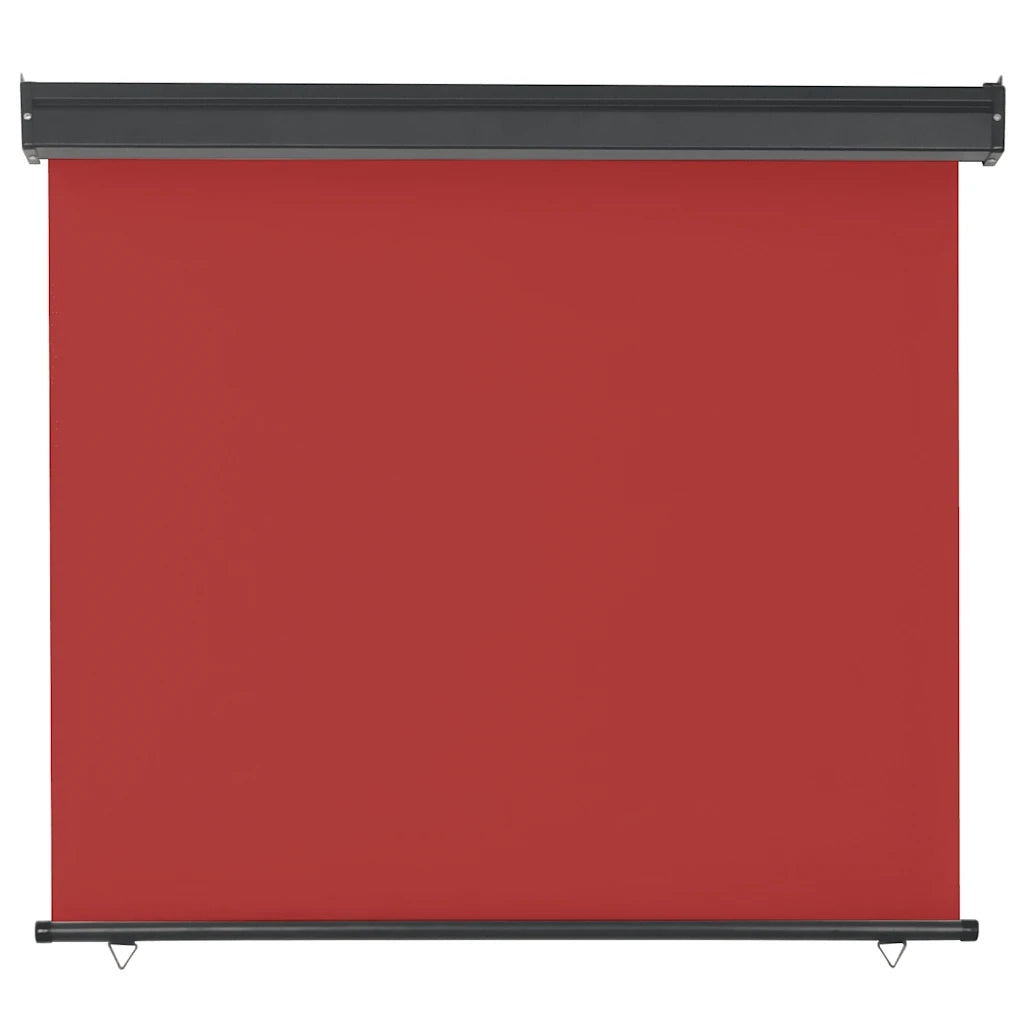 Tenda da Sole | Tenda laterale | Tendalino Laterale per Balcone 125x250 cm Rosso