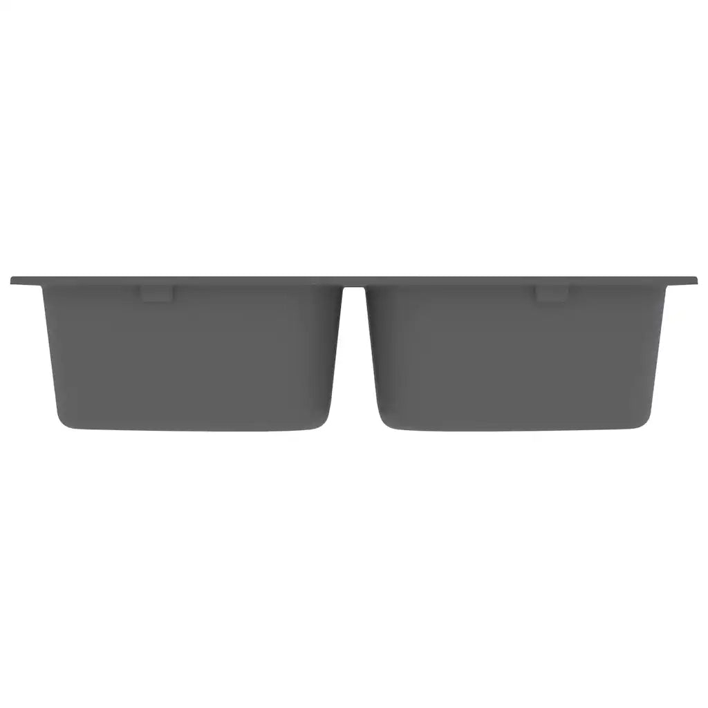 Lavello da cucina  grigio 760x480x184 mm granito 147082
