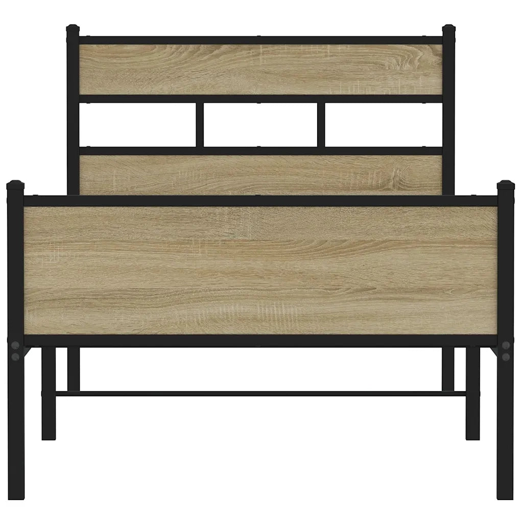 Giroletto senza Materasso Rovere Sonoma 100x190cm in Truciolato