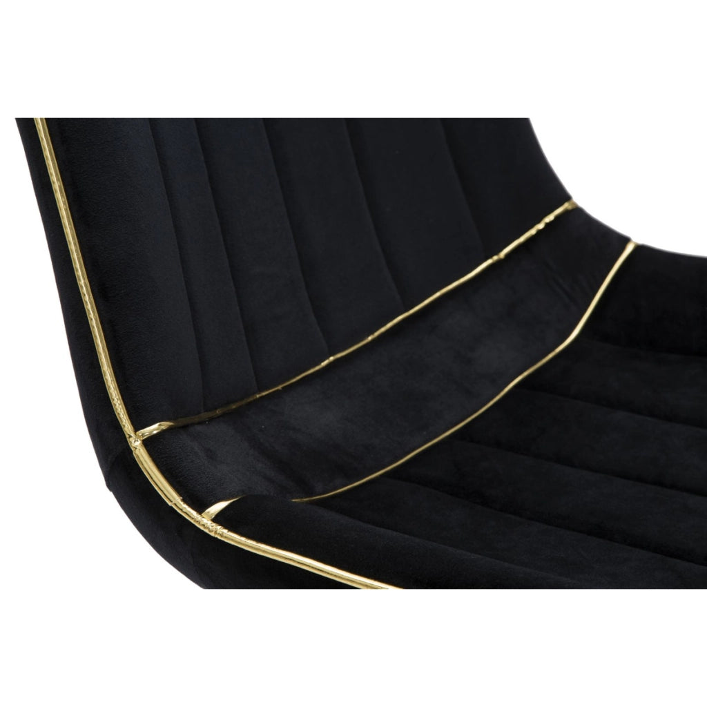 Set di 2 Sedie VKH381, Nero, Legno, 51x59x79 cm
