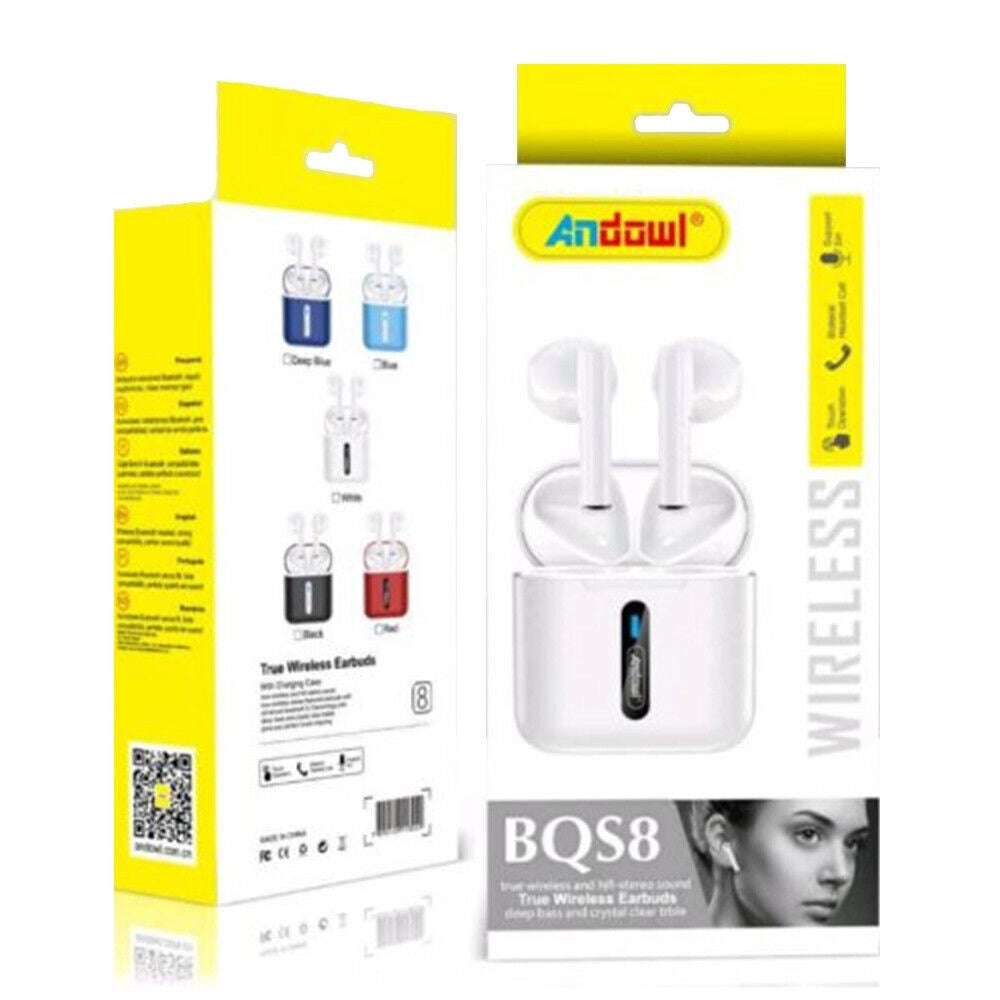 Trade Shop - Auricolari Wireless Bluetooth 5.2 Cuffie Per Samsung Huawei Android Iphone Bqs8 -