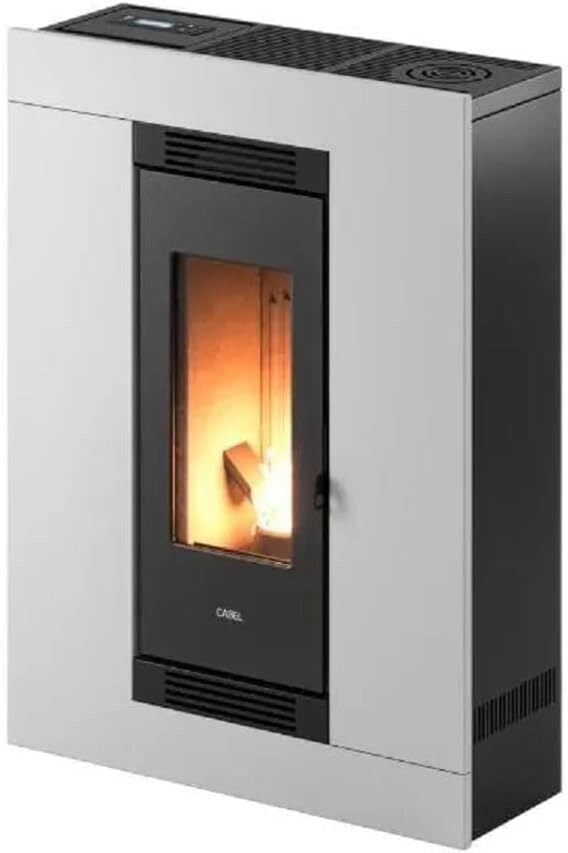 CADEL 7023039 LUCE PLUS Stufa a pellet 8,5 kW canalizzabile colore Bianco