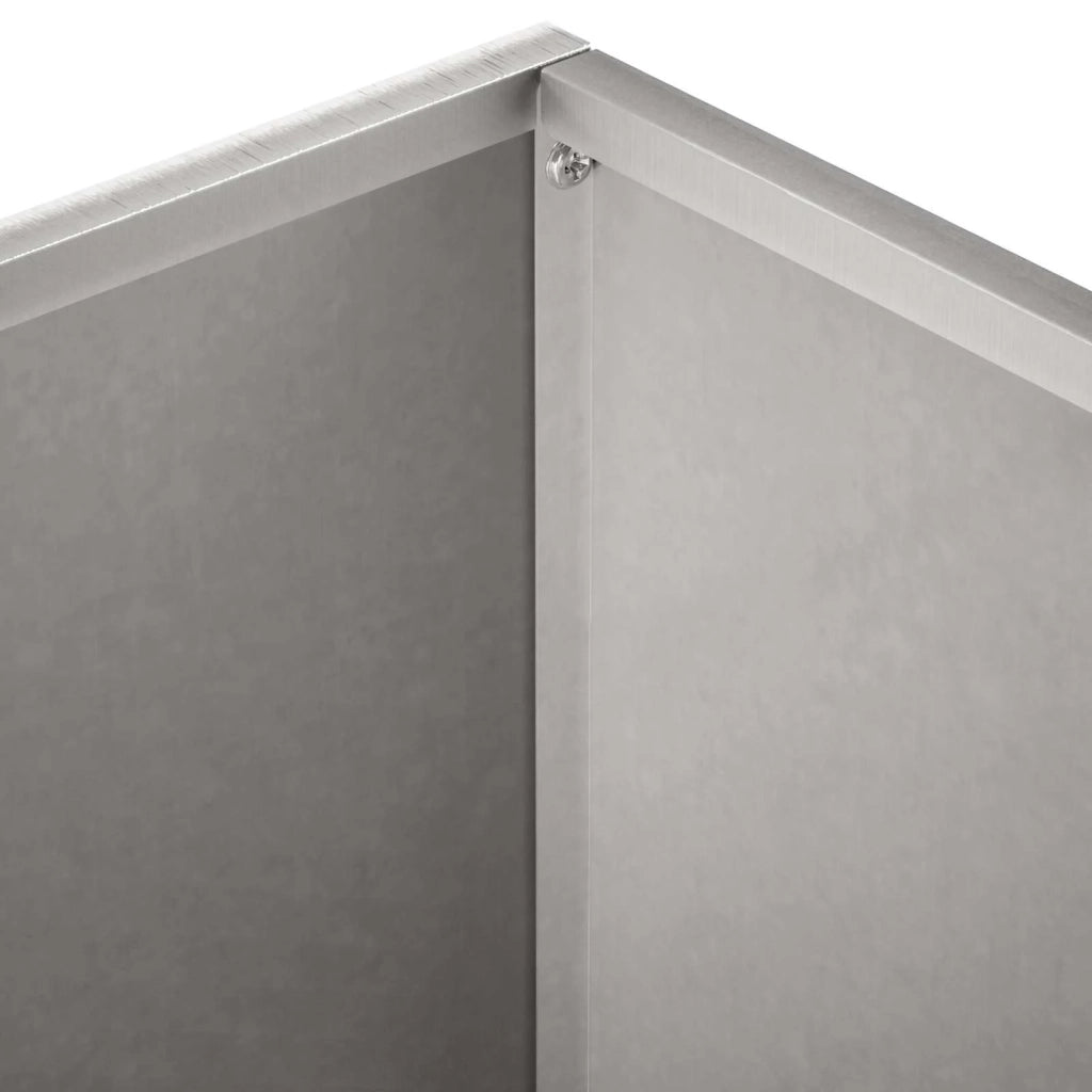 Vaso da giardino Argento 40 x 40 x 30 cm Acciaio Inox 8005044