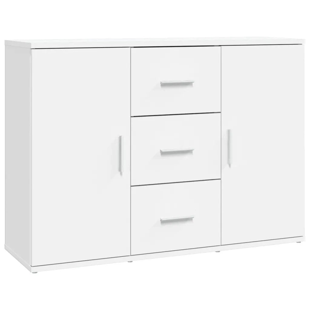 Credenza Bianca 91x29,5x65 cm in Legno Multistrato 823342