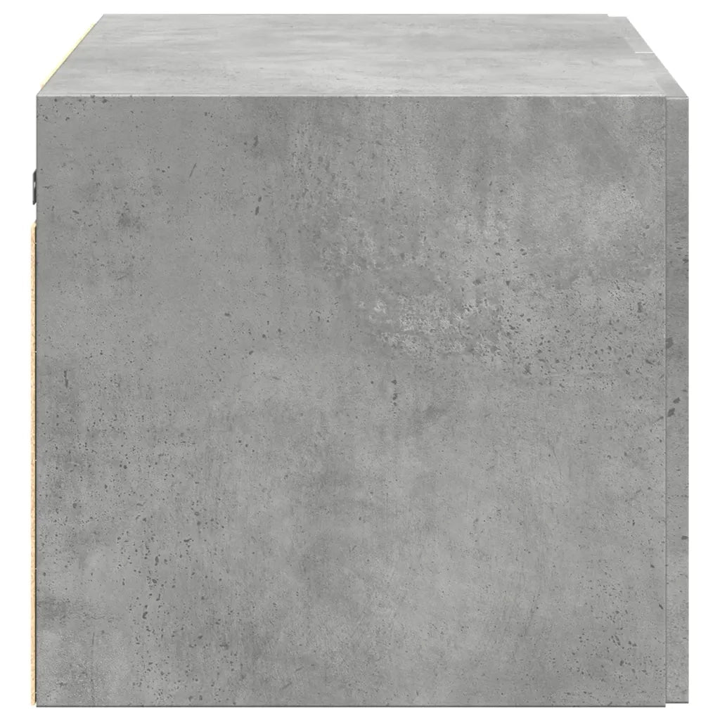 Mobiletto a parete grigio dal design moderno salvaspazio 70 x 42,5 x 40 cm in legno composito grigio cemento 02_0049500
